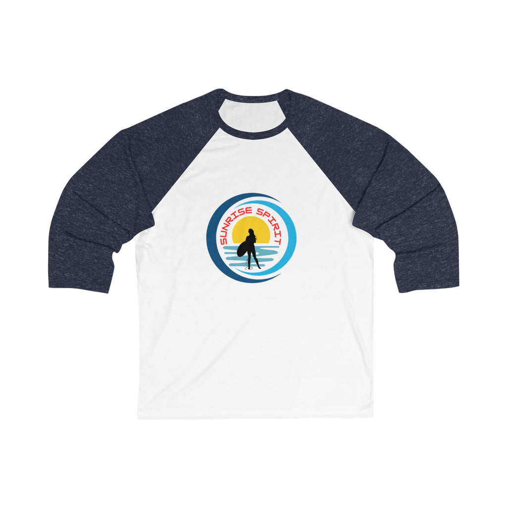 Sunrise Spirit  Baseball Tee —  Surf 3/4 Sleeve