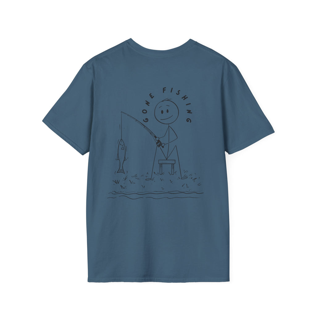 Fishing Stick Figure T-Shirt