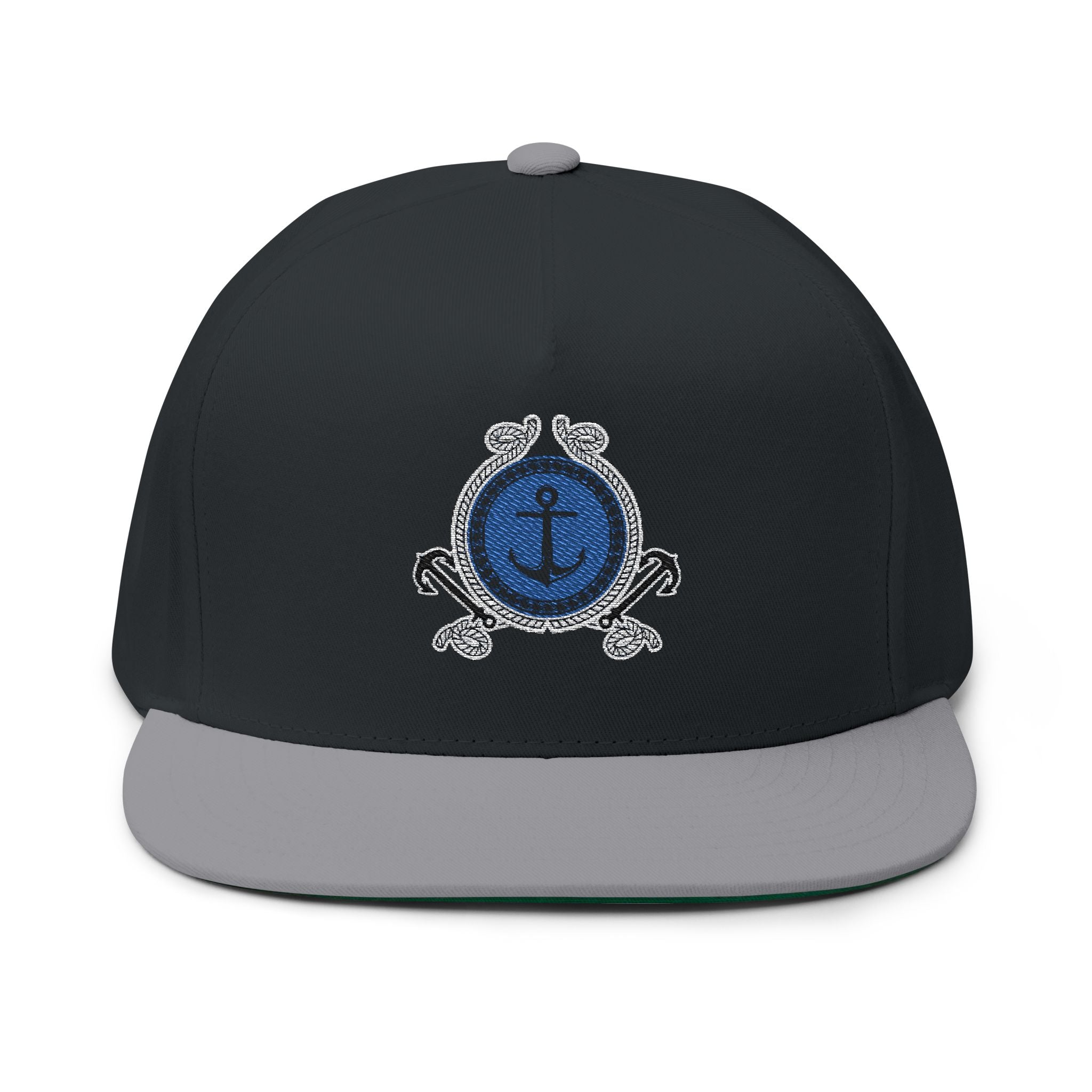 Nautical Anchor  Flat Bill Cap
