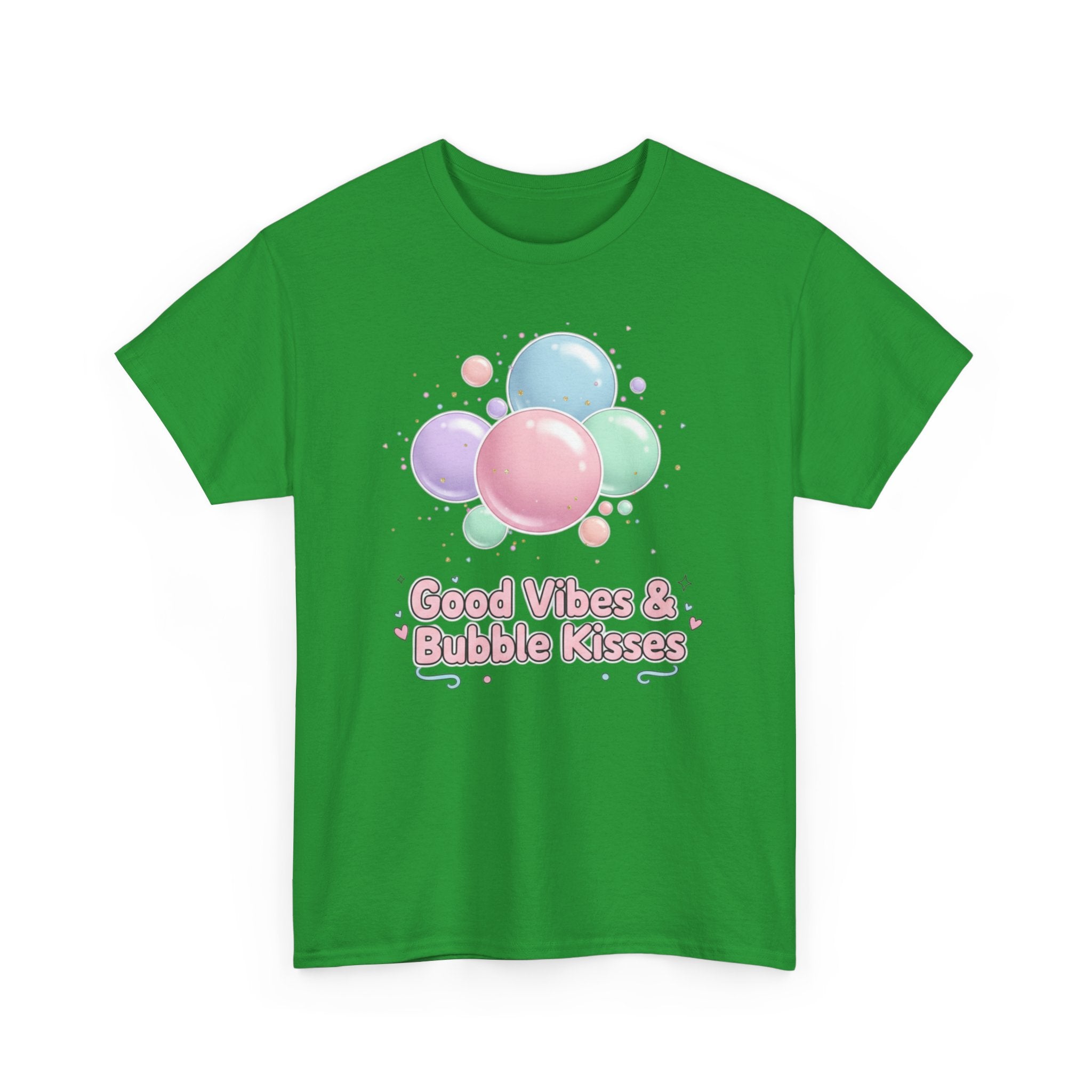 Bubble Kisses Tee — Good Vibes Pastel T-Shirt