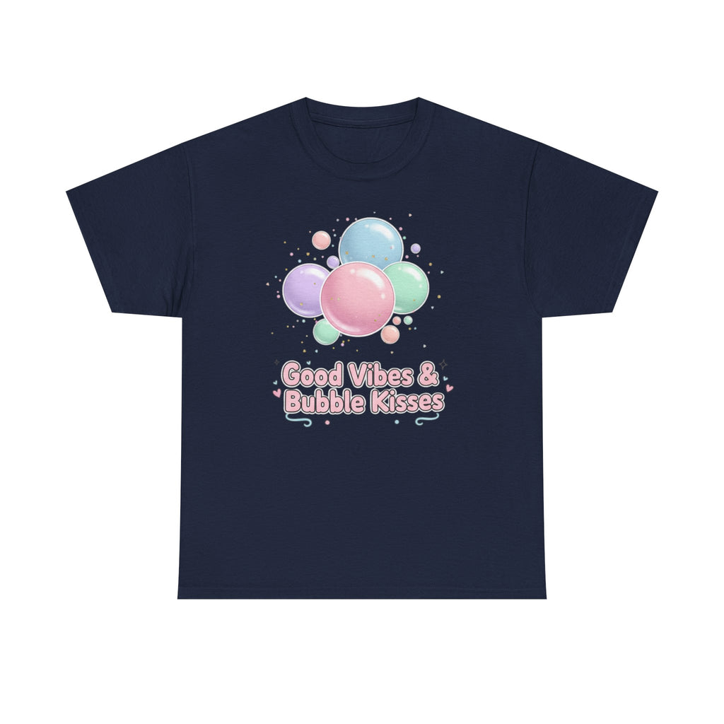 Bubble Kisses Tee — Good Vibes Pastel T-Shirt