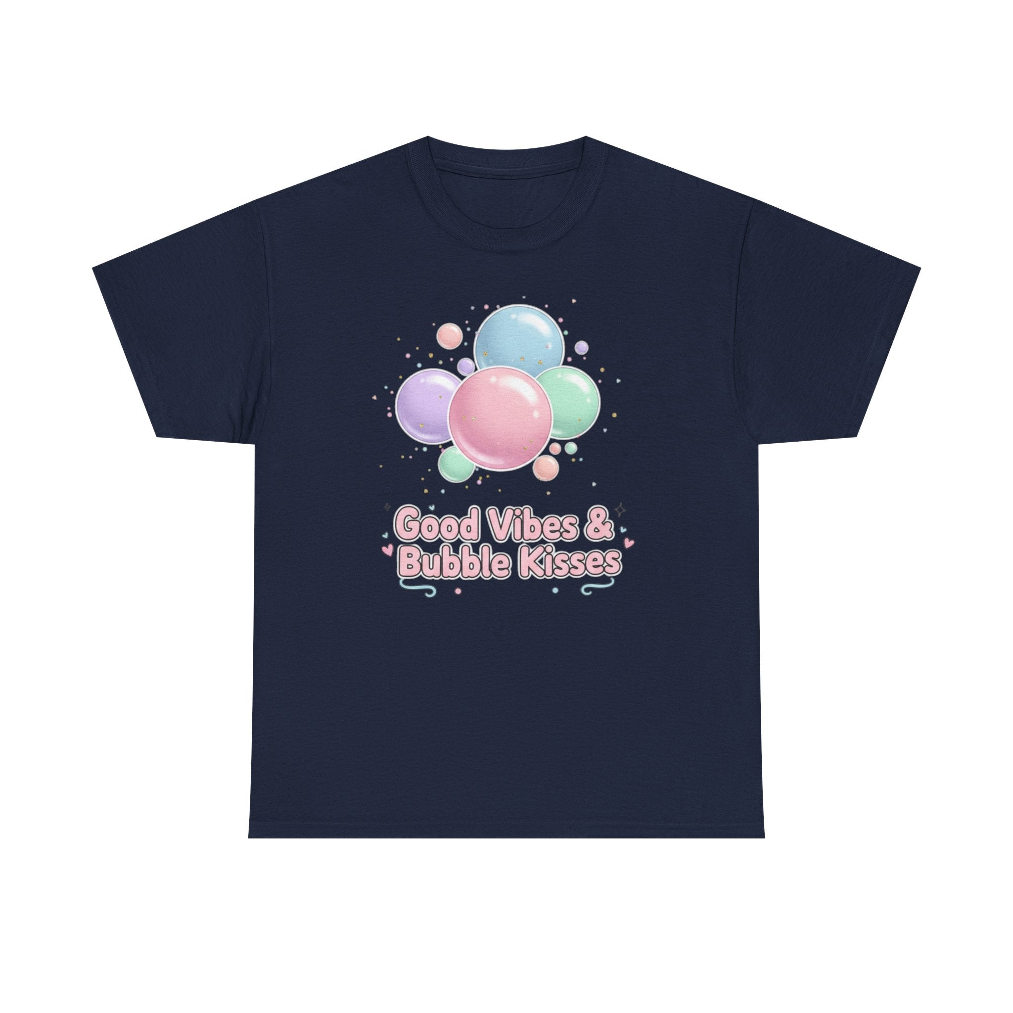 Bubble Kisses Tee — Good Vibes Pastel T-Shirt