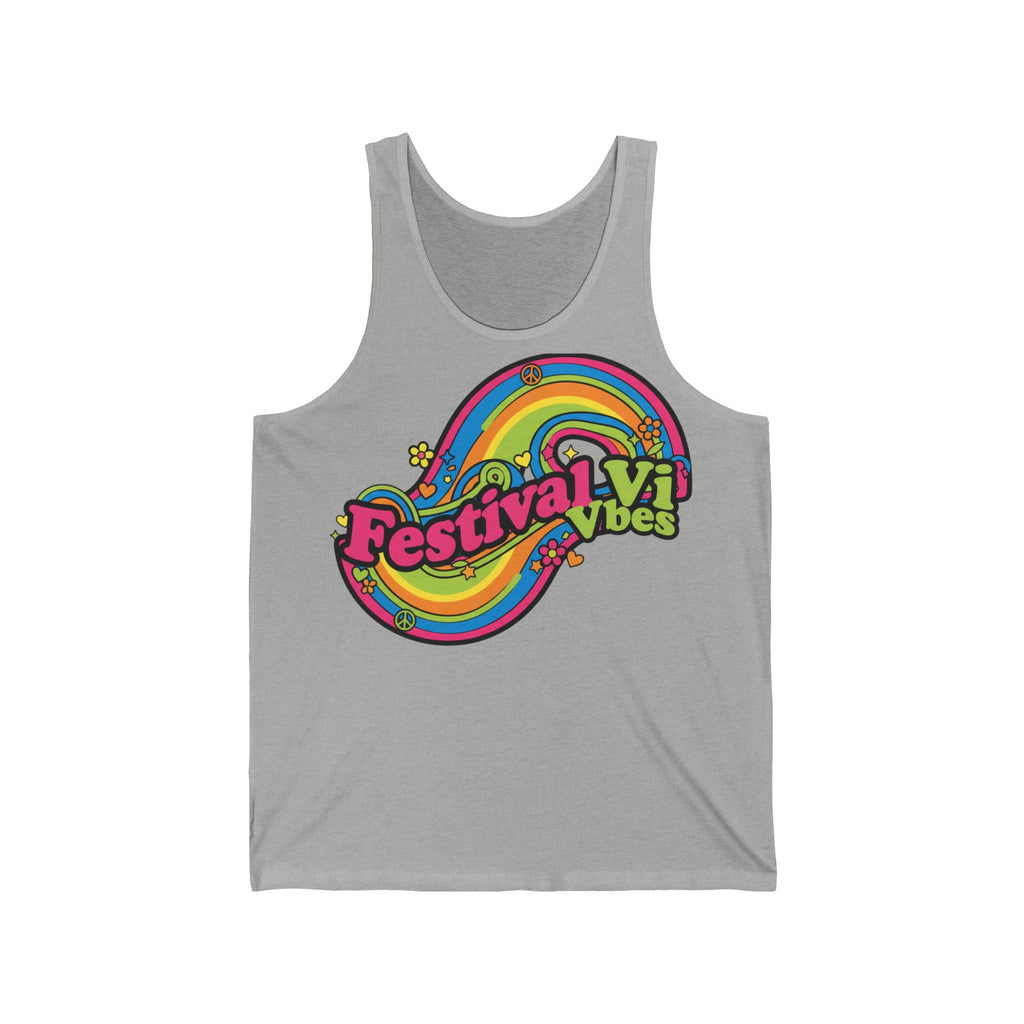 Festival Vibes Tank Top — Colorful Retro