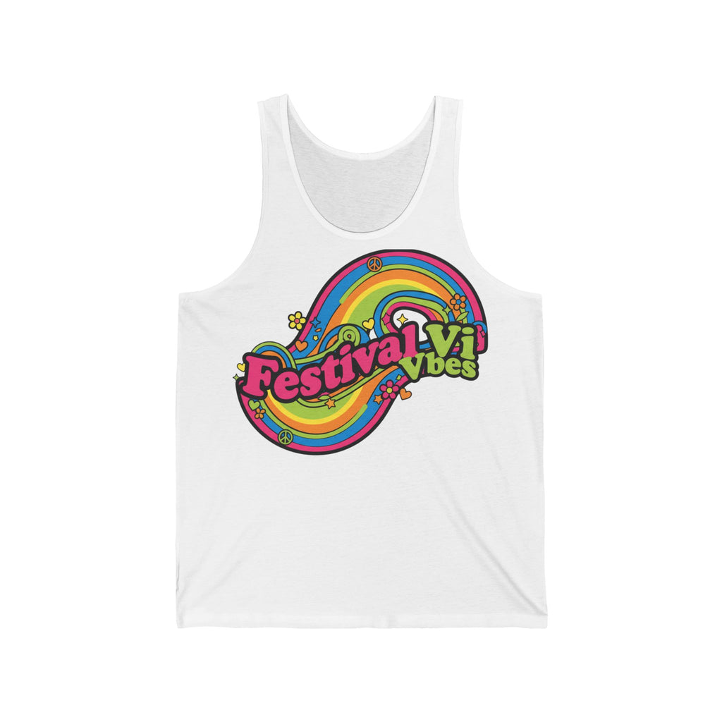 Festival Vibes Tank Top — Colorful Retro