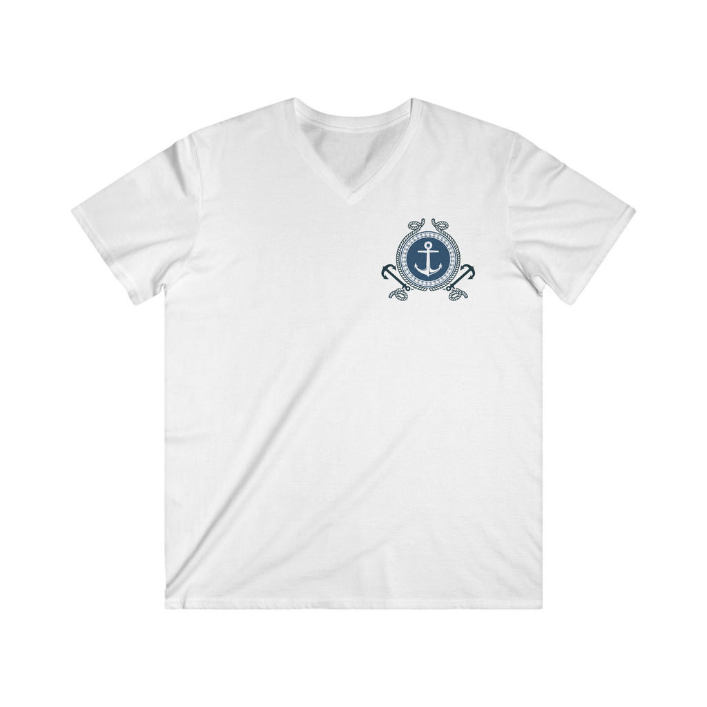 Nautical Anchor Crest V-Neck Tee