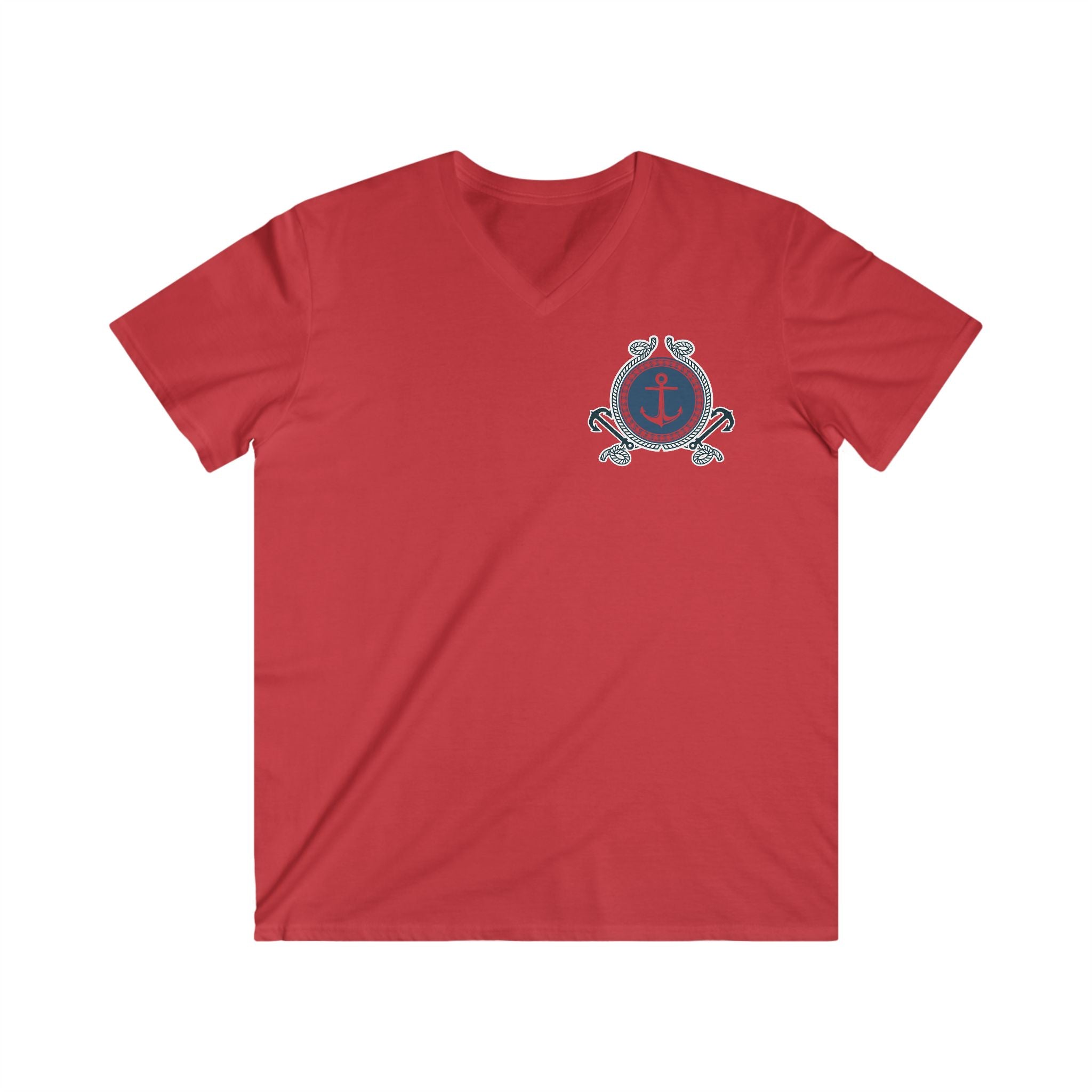 Nautical Anchor Crest V-Neck Tee