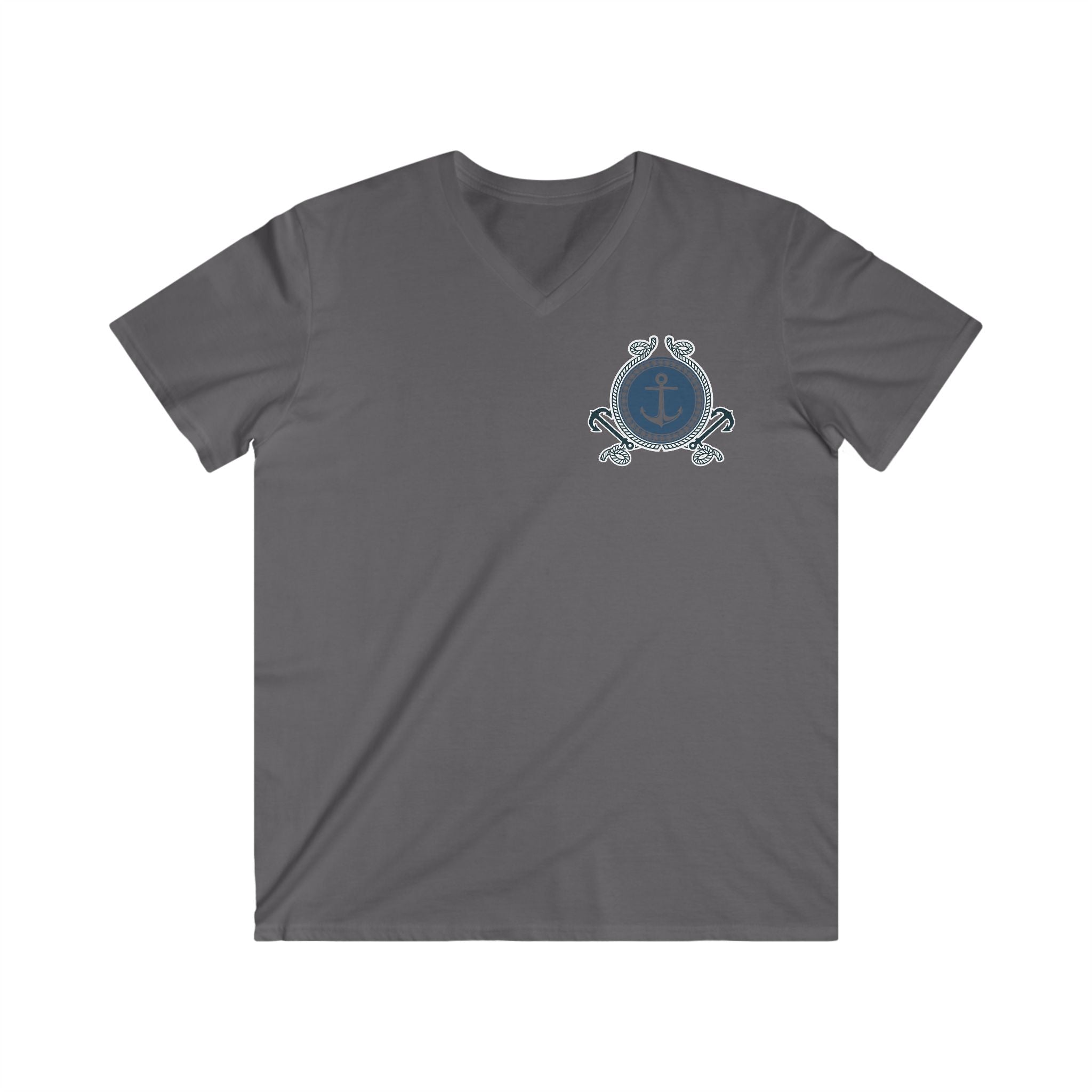 Nautical Anchor Crest V-Neck Tee