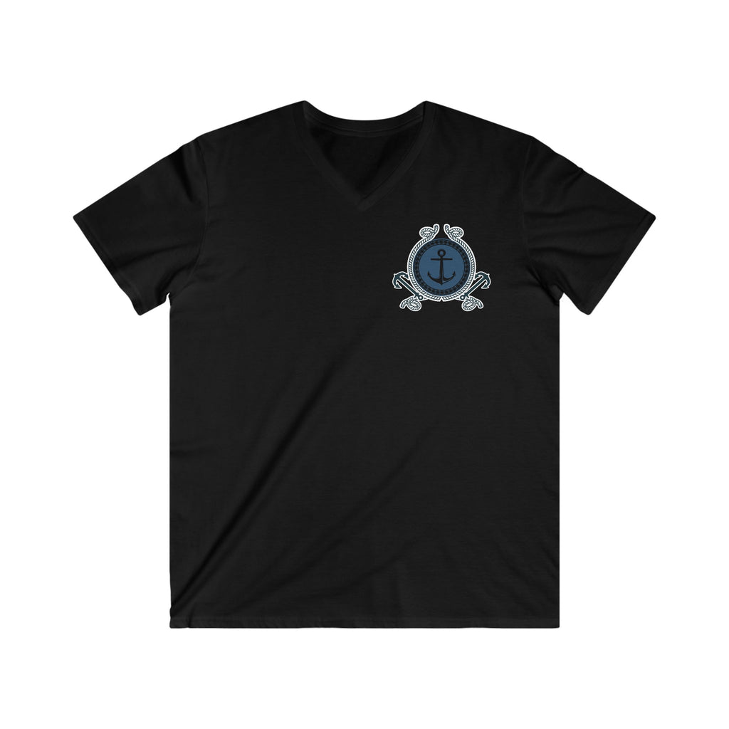 Nautical Anchor Crest V-Neck Tee
