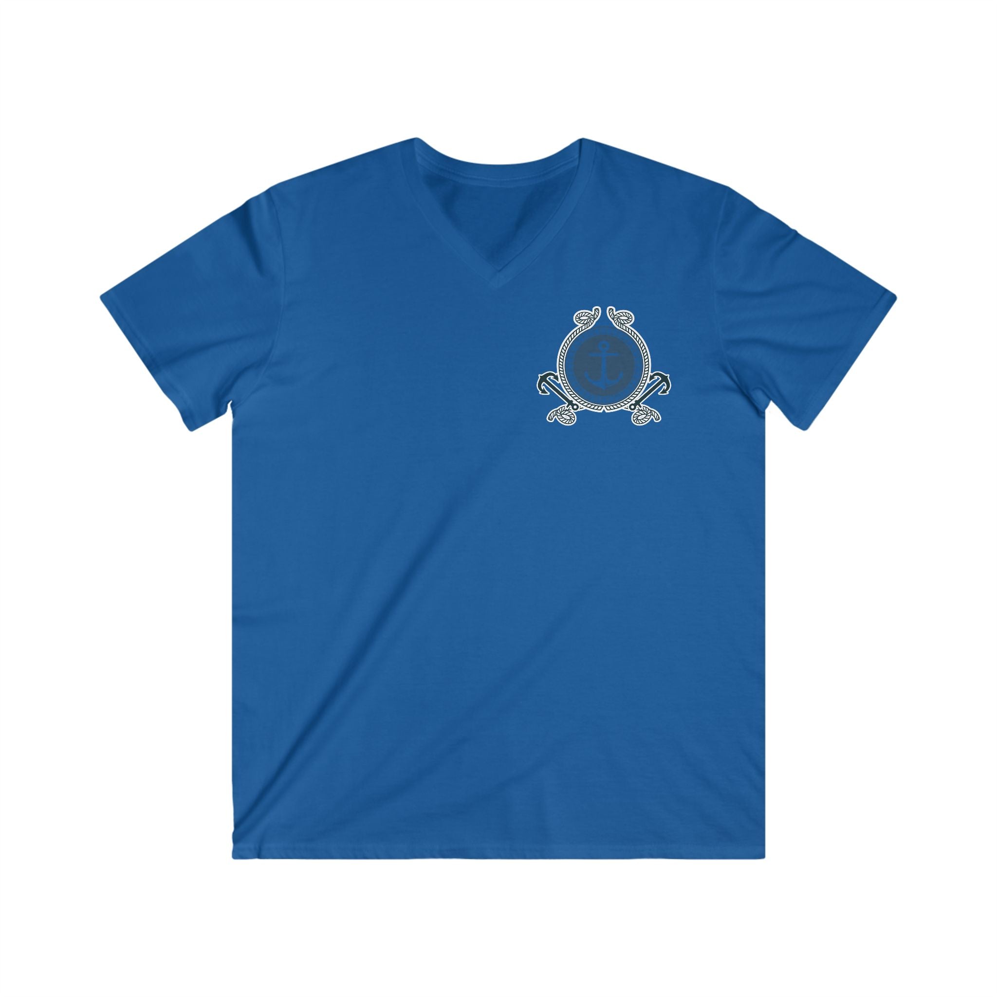 Nautical Anchor Crest V-Neck Tee