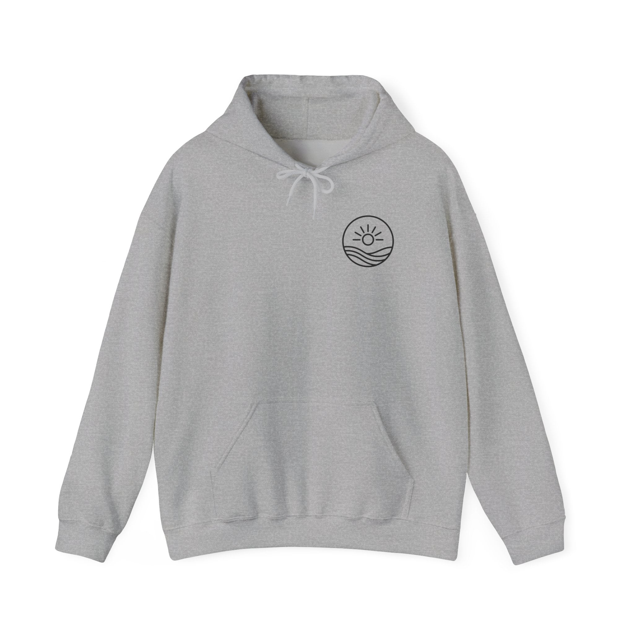 Sunrise Waves Hoodie – Minimal Beach
