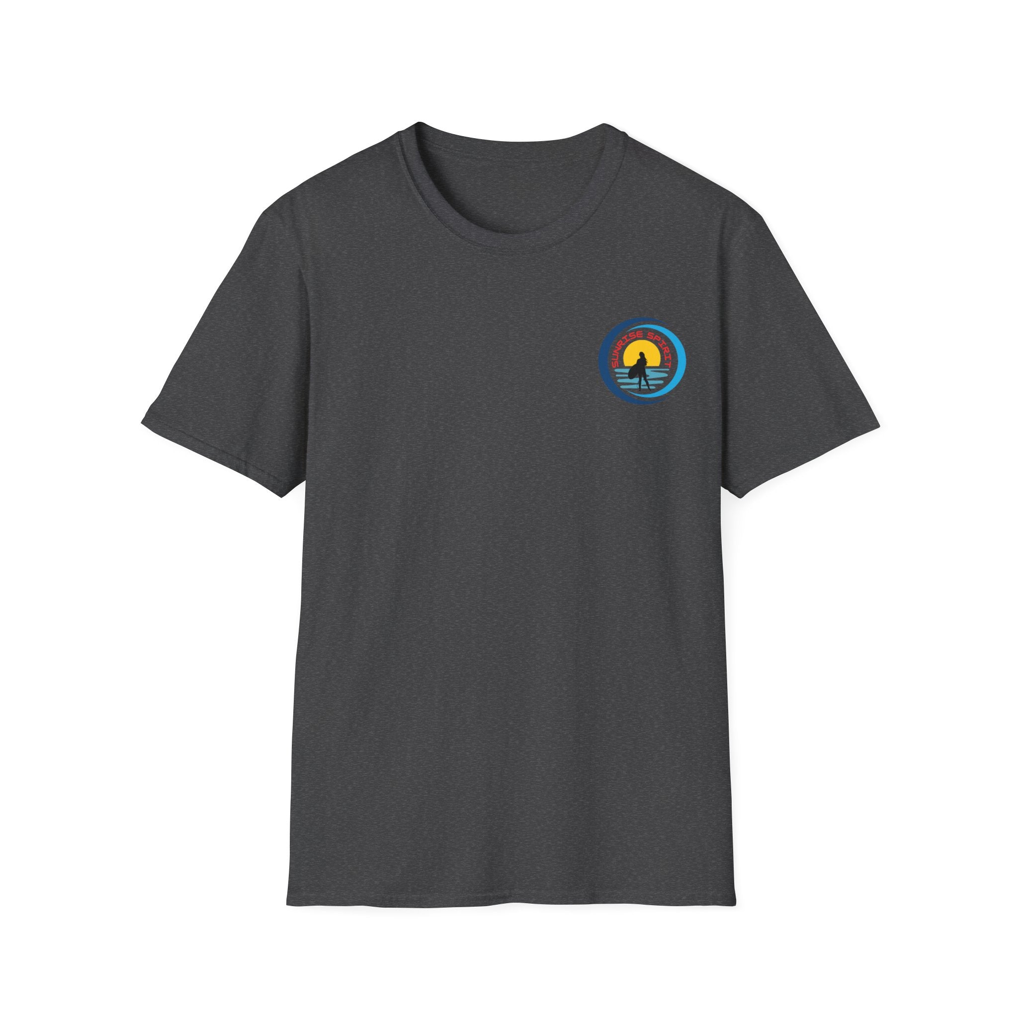 Sunset Surfing Women T-Shirt — Female Surfer Looking Into Sunset
