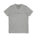 V-Neck Tee — "Unapologetically Me" Minimalist Self-Love Shirt woman