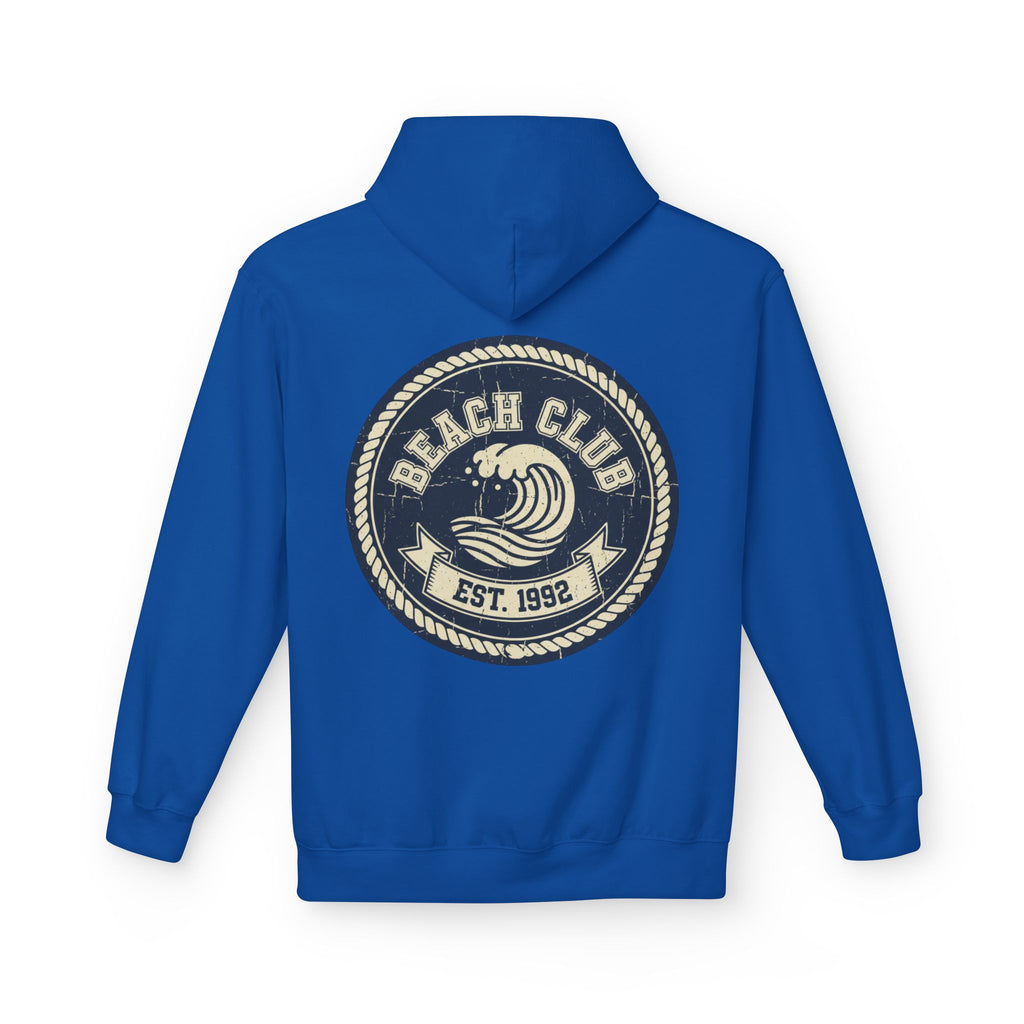 Beach Club Hoodie — Retro Surf Crest "Est. 1992"