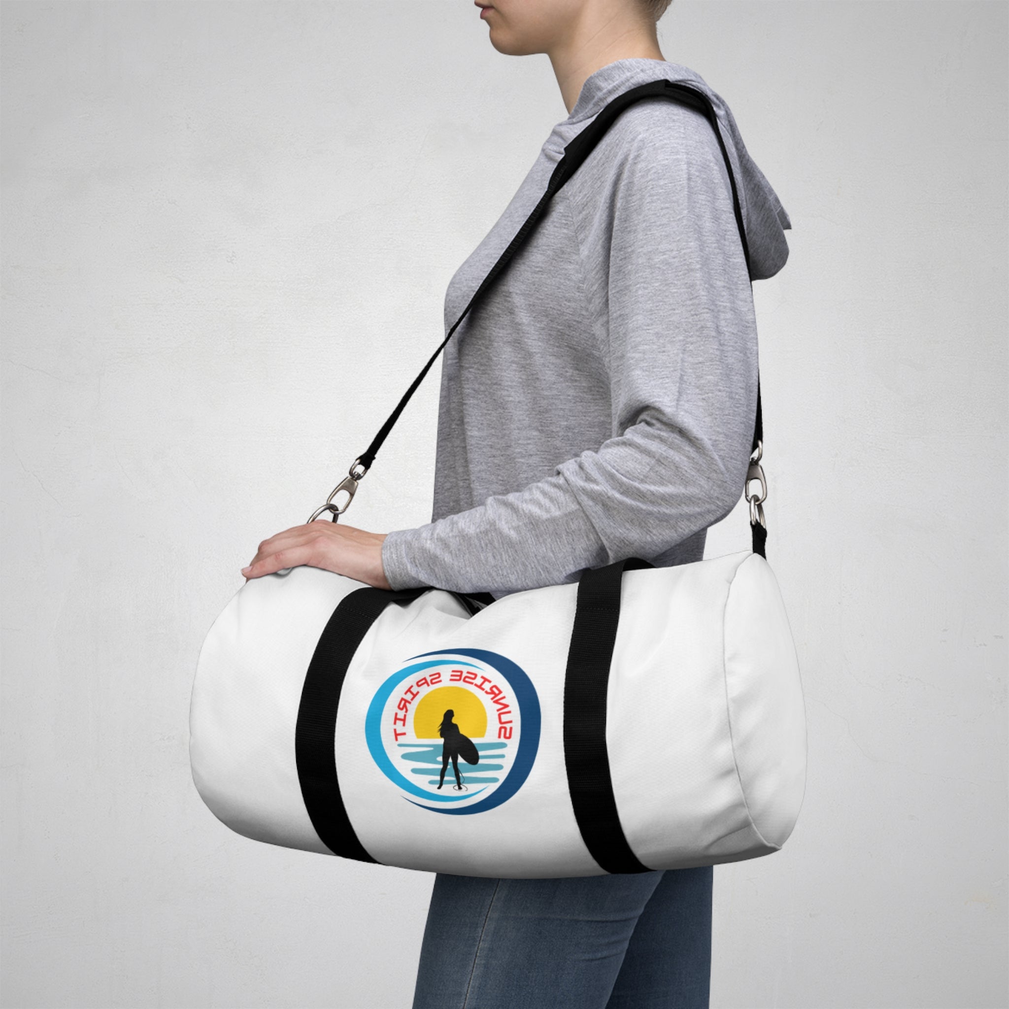 Surfer 'Sunrise Spirit' Duffel Bag — Beach Travel & Gym Tote