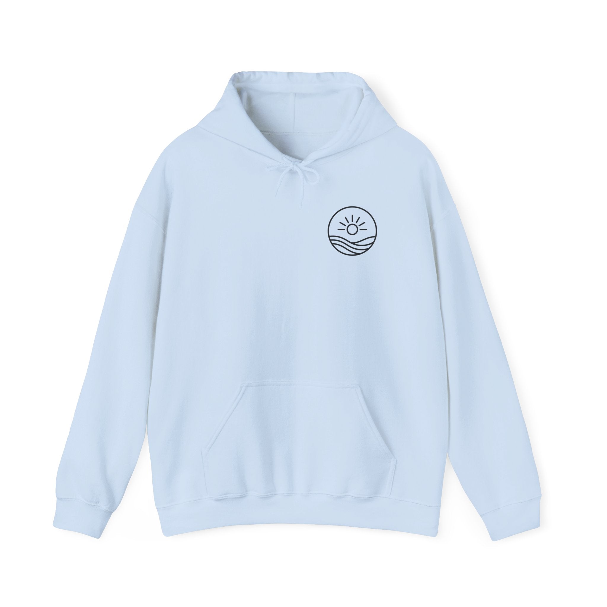 Sunrise Waves Hoodie – Minimal Beach
