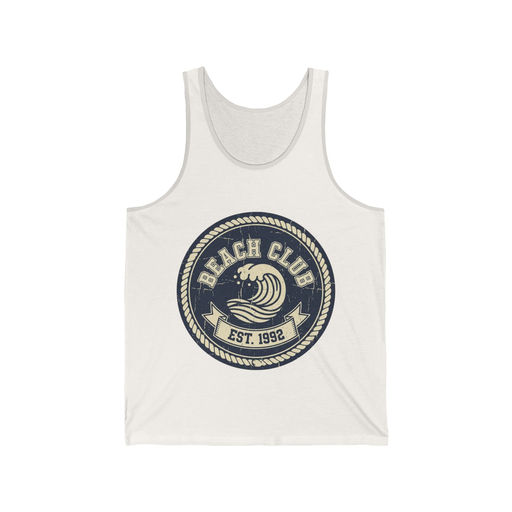 Beach Club Tank Top — Vintage Surf Logo "Est. 1992"