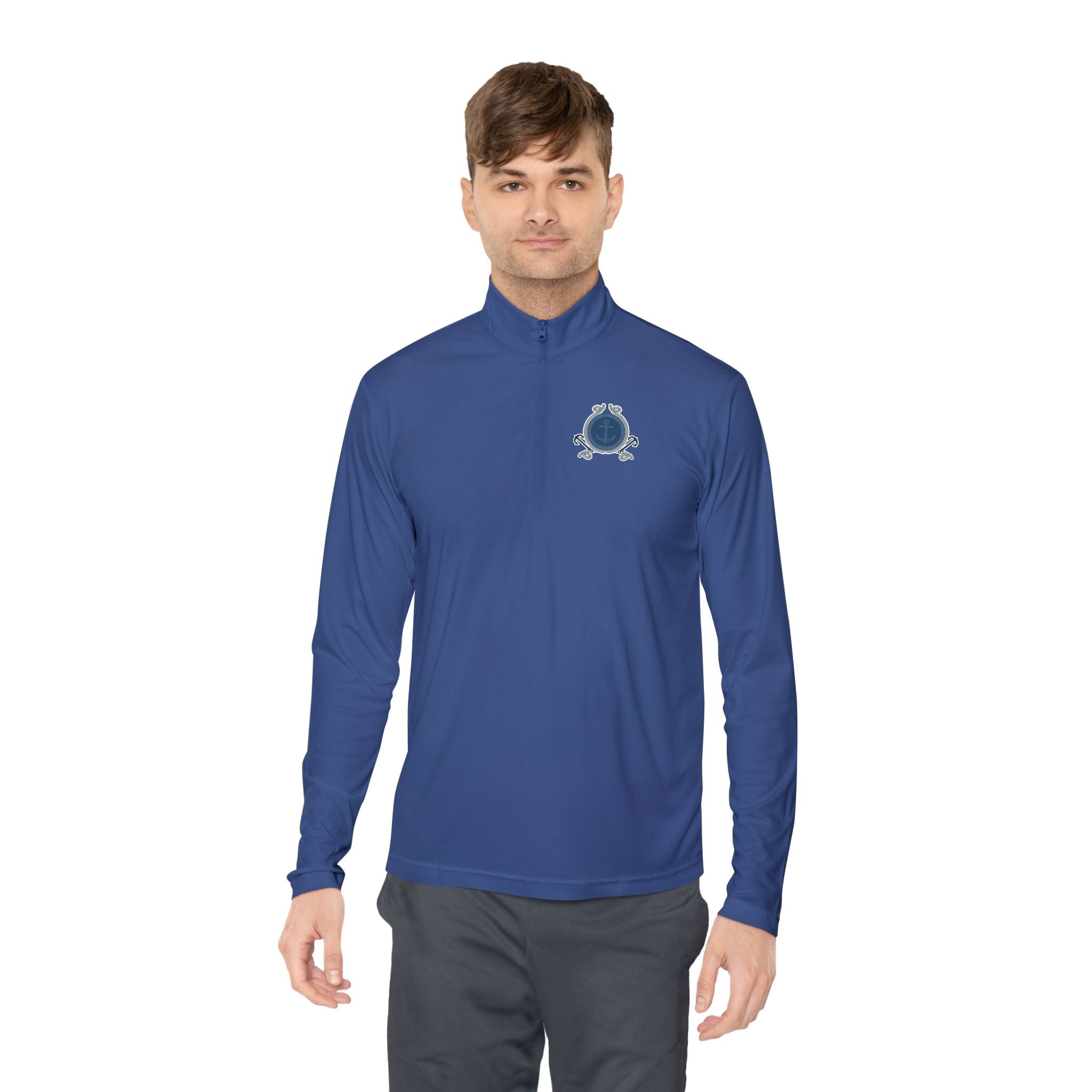 Nautical Anchor - Quarter-Zip Pullover