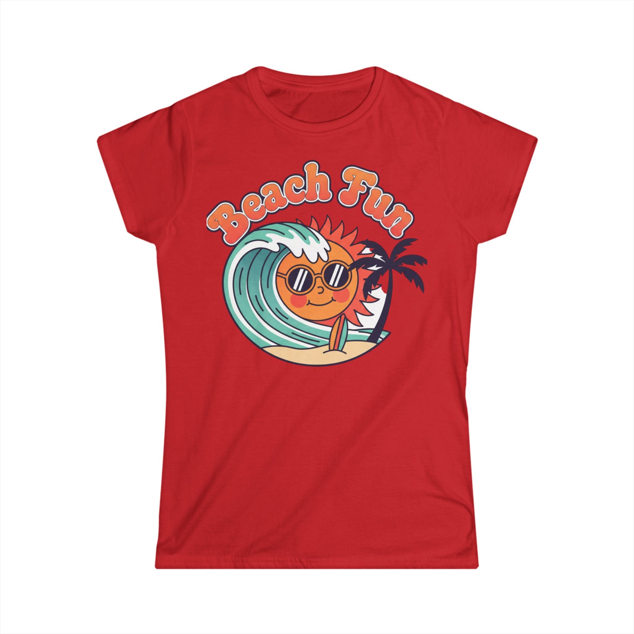 Beach Fun T-Shirt — Retro Sun & Wave Women’s Tee