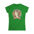 Retro Femme Portrait Tee — Customizable "Your Word" Ribbon