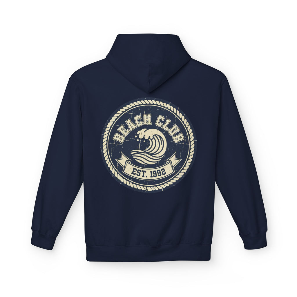 Beach Club Hoodie — Retro Surf Crest "Est. 1992"