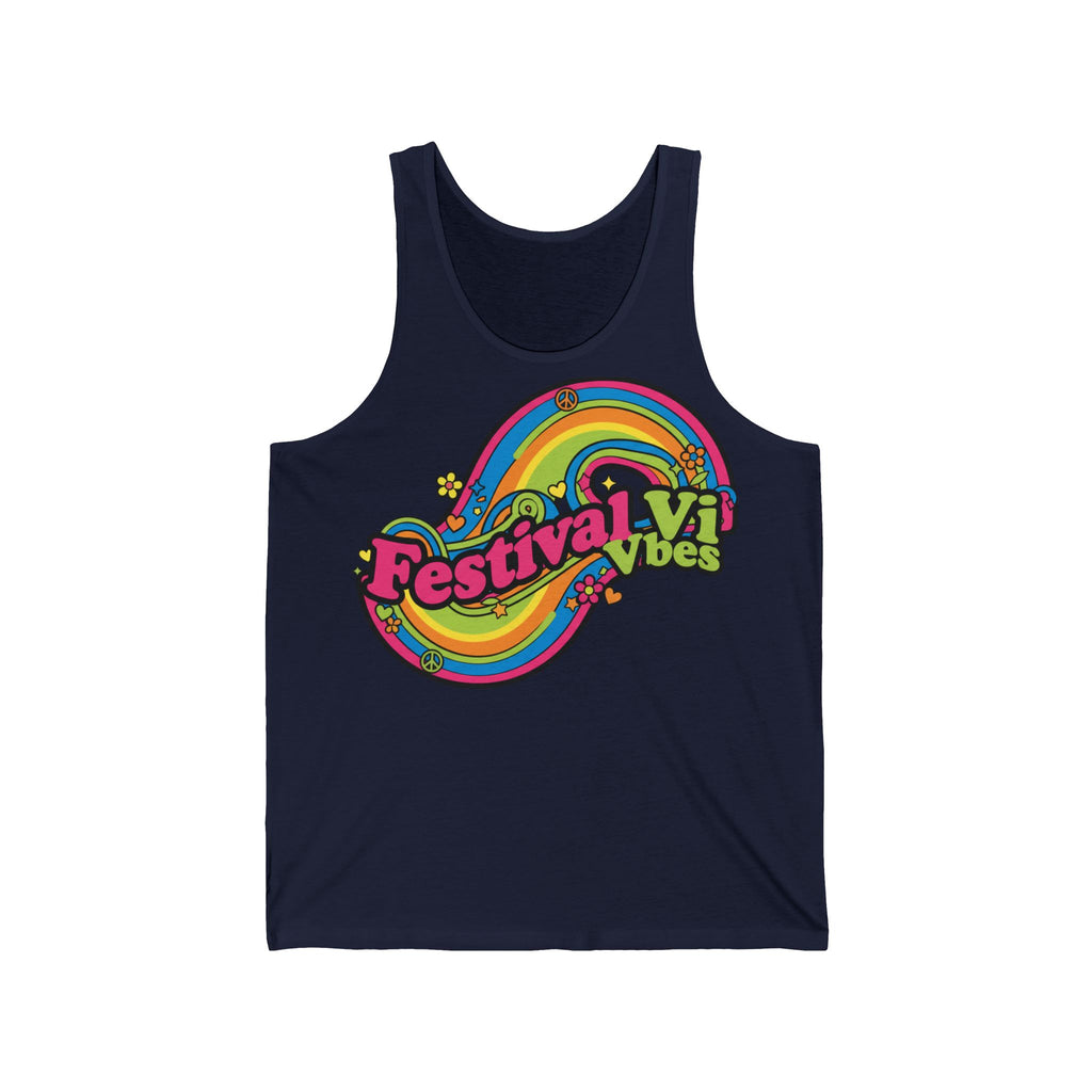 Festival Vibes Tank Top — Colorful Retro