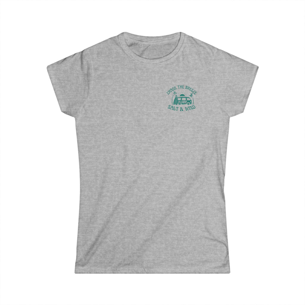 Women's Tee — 'Over the Hill, Salt & Wine' Vintage Camper Graphic