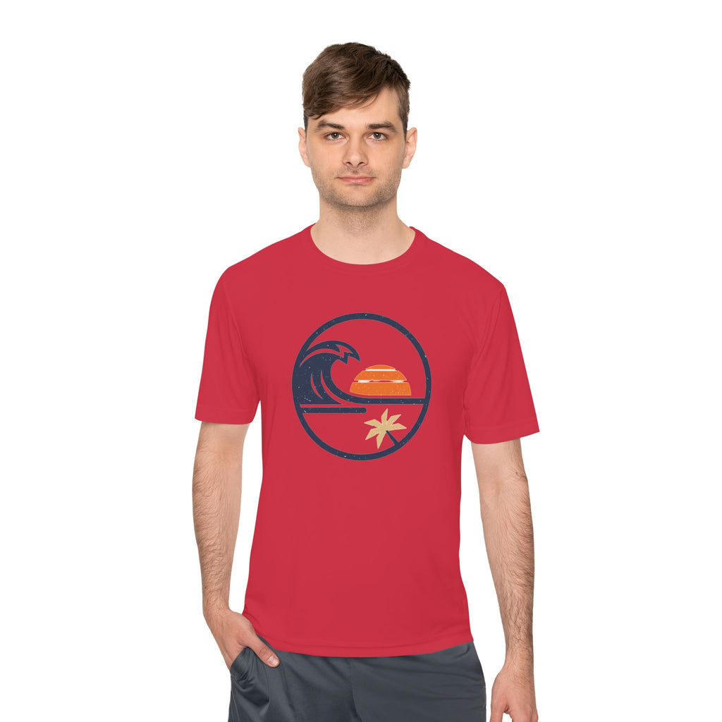 Sunset Wave Tee — Coastal Surf Graphic Moisture‑Wicking Shirt