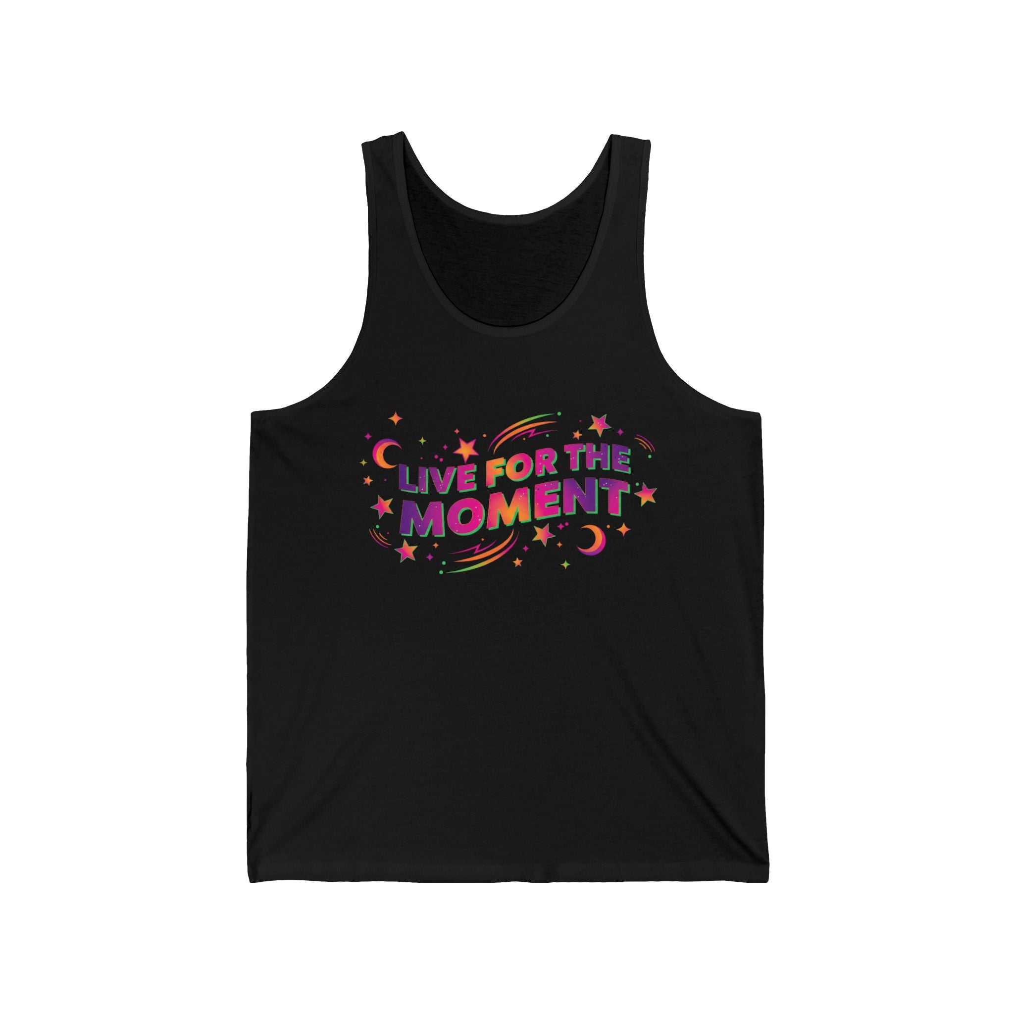 Live For The Moment Tank Top — Retro Stars & Moon