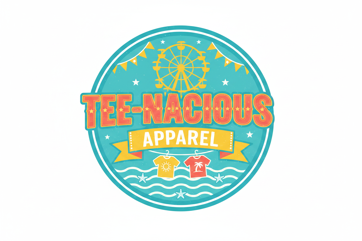 Tee-Nacious Summer Carnival Logo with T-Shirts